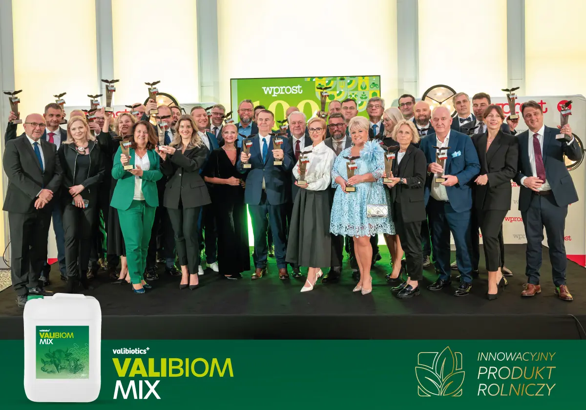 Valibiotics odbiera nagrodę za Valibiom MIX